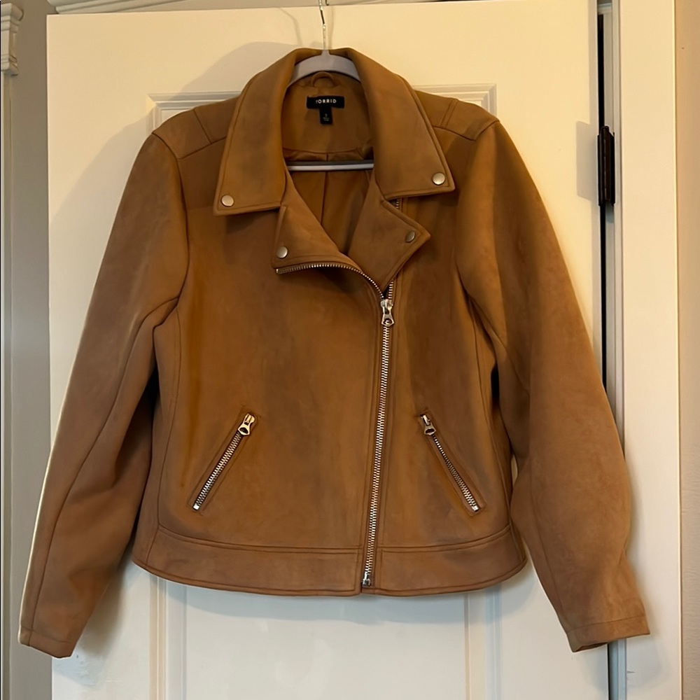 Torrid Tan Biker Jacket